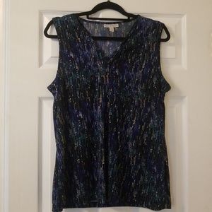 Dana Buchman Sleeveless Blouse.